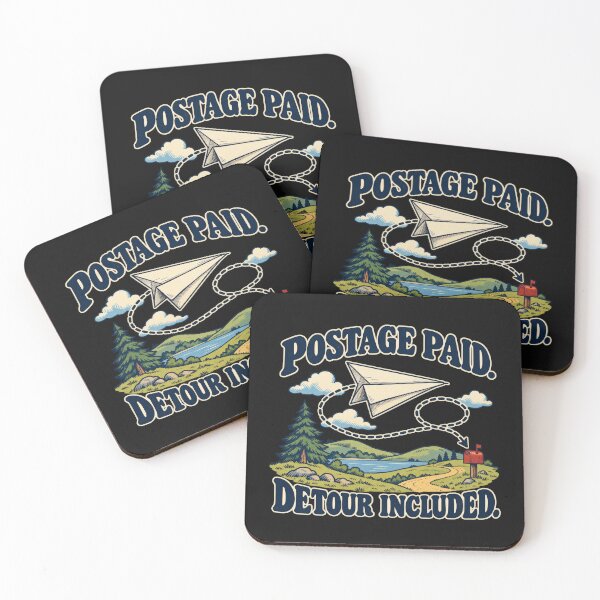 Item preview, Paper Airplane Takes the Scenic Postal Route designed and sold by Pixdot.