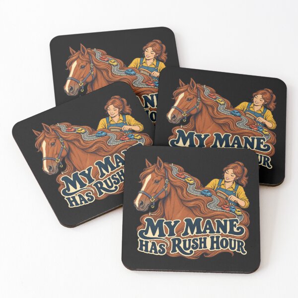 Item preview, Horse Mane Becomes a Grooming Racetrack designed and sold by Pixdot.