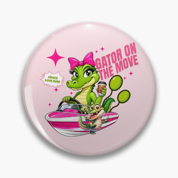Item preview, Gator On The MOVE designed and sold by Rosie's Wildflower Boutique.
