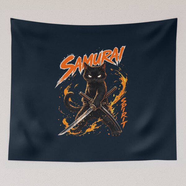 Item preview, Black Cat Samurai designed and sold by Funkenschauer.