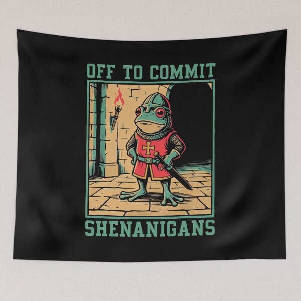 Item preview, Off to Commit Shenanigans Frog designed and sold by studio-ssaam.