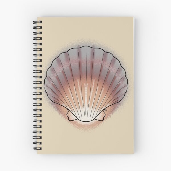 Item preview, Australian Scallop Sea Shell Line-art (Brown, Grey & Cream) designed and sold by Burnt_Pikachu.