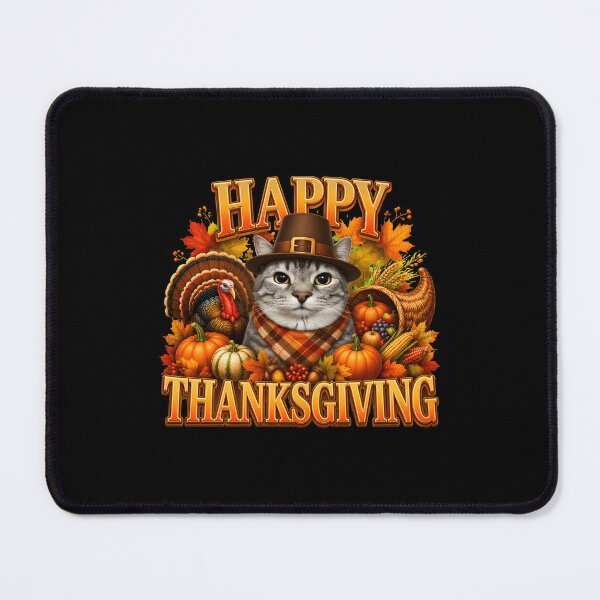 Item preview, Pilgrim Turkey Cat Thanksgiving Cat Lovers designed and sold by PaletteArc.