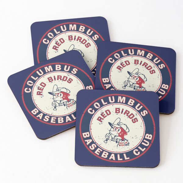 Aperçu de l'œuvre Ballon de baseball vintage des Columbus Red Birds (équipe disparue) créée et vendue par Ryan Jay Cruz.