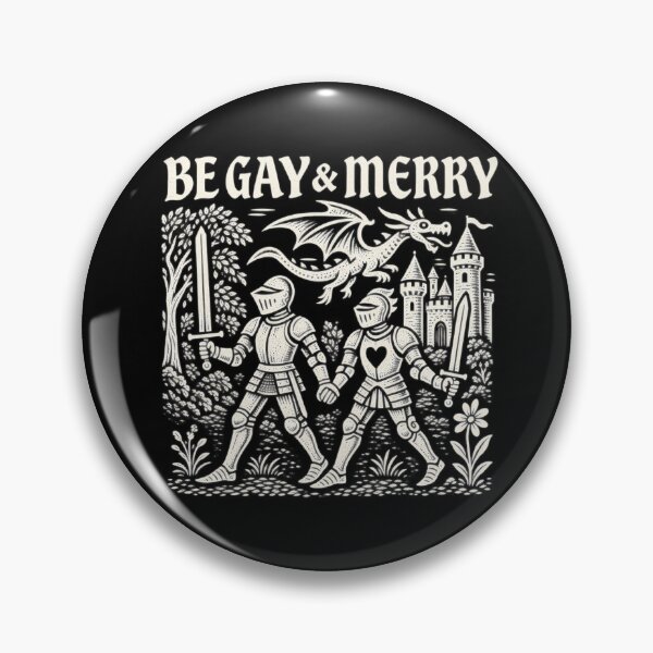 Item preview, Be Gay & Merry Medieval, Fantasy lgbt, Gay Pride Castle Dragon designed and sold by Bob Meme Life.