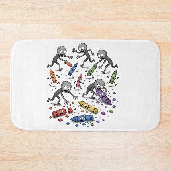 Item preview, Zombie Stick Figures Hunting Crayons Funny Art  designed and sold by THMKagutsuchi.
