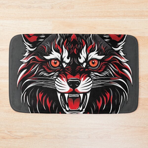 Item preview, Fierce Red Black Fox Snarling Graphic Art Portrait designed and sold by CASASIS_MERCH.
