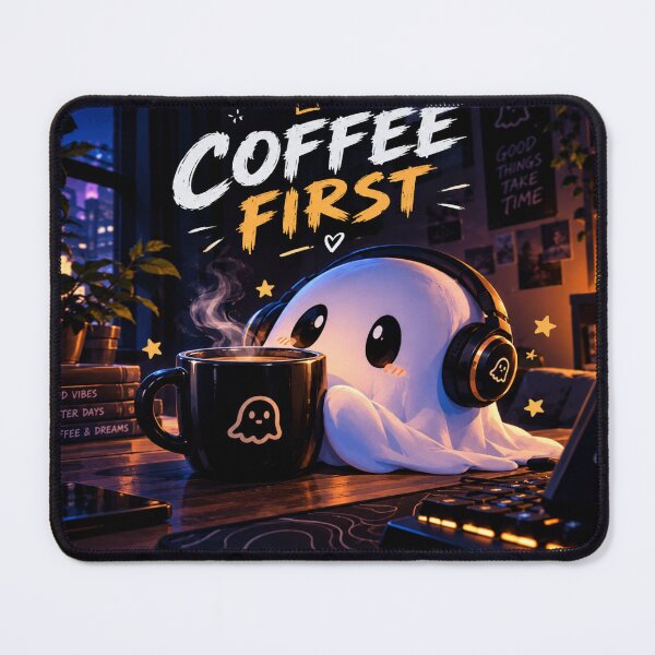 Item preview, COFFEE FİRST CUTE GHOST COFFEE LOVER designed and sold by VISTRAS.