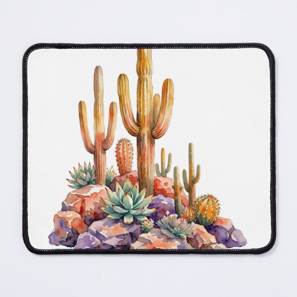 Item preview, Watercolor Desert Cactus Sticker, Boho Southwest Saguaro and Succulent Gift designed and sold by HoMya.