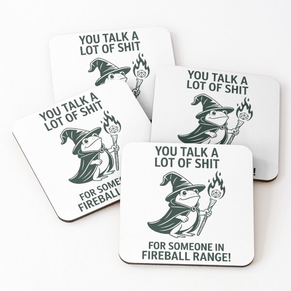Item preview, You talk a lot of Shit for someone in Fireball  Range - Funny DnD T-Shirt designed and sold by LoFizzy.