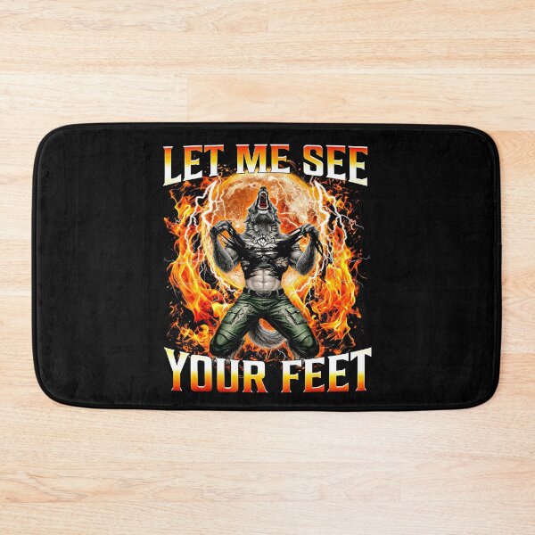Item preview, Let Me See Your Feet Werewolf Meme designed and sold by studio-ssaam.