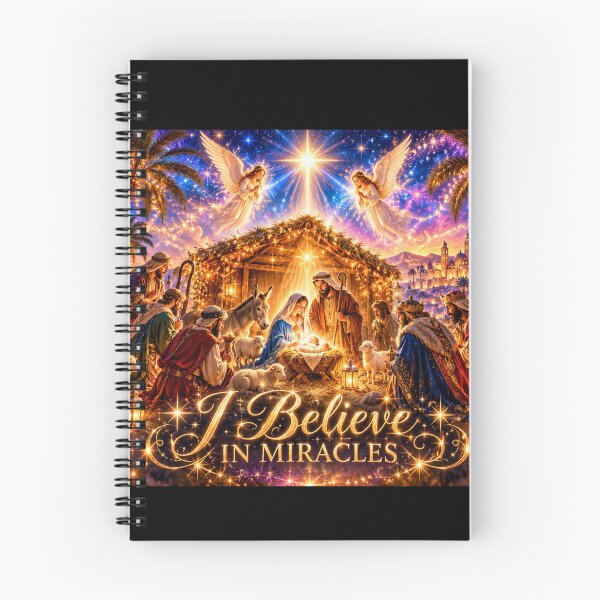 Item preview, I Believe In Miracles Nativity Celestial designed and sold by Imemewell.