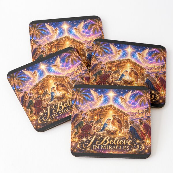 Item preview, I Believe In Miracles Nativity Celestial designed and sold by Imemewell.