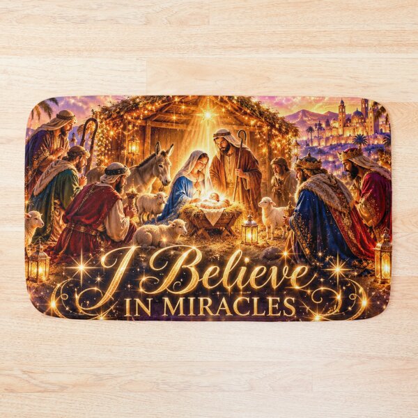 Item preview, I Believe In Miracles Nativity Celestial designed and sold by Imemewell.