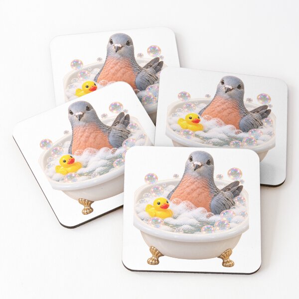 Item preview, Relaxed Passenger Pigeon Bubble Bath designed and sold by Sillytoe.