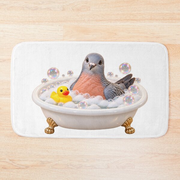 Item preview, Relaxed Passenger Pigeon Bubble Bath designed and sold by Sillytoe.