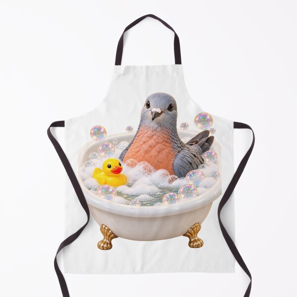 Item preview, Relaxed Passenger Pigeon Bubble Bath designed and sold by Sillytoe.