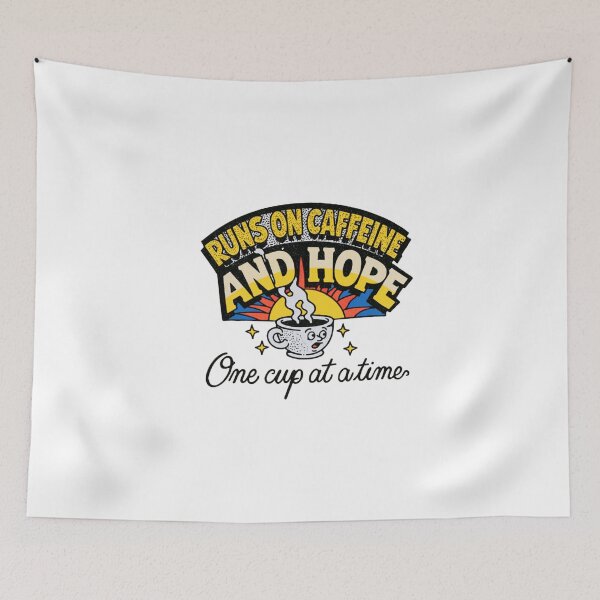 Item preview, Runs On Caffeine And Hope Coffee designed and sold by SMOOTHMARKET.