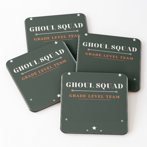Item preview, Ghoul Squad Grade Level Team Chalkboard Badge designed and sold by thestevebro.