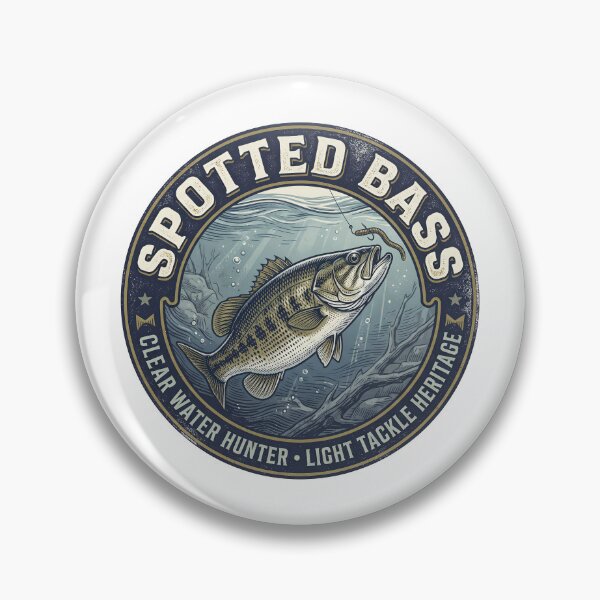 Item preview, Vintage Spotted Bass Clear Water Hunter Graphic designed and sold by NobleCast .