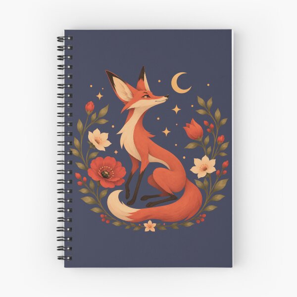 Item preview, Fox in the Flowers designed and sold by Mooncalf Market.