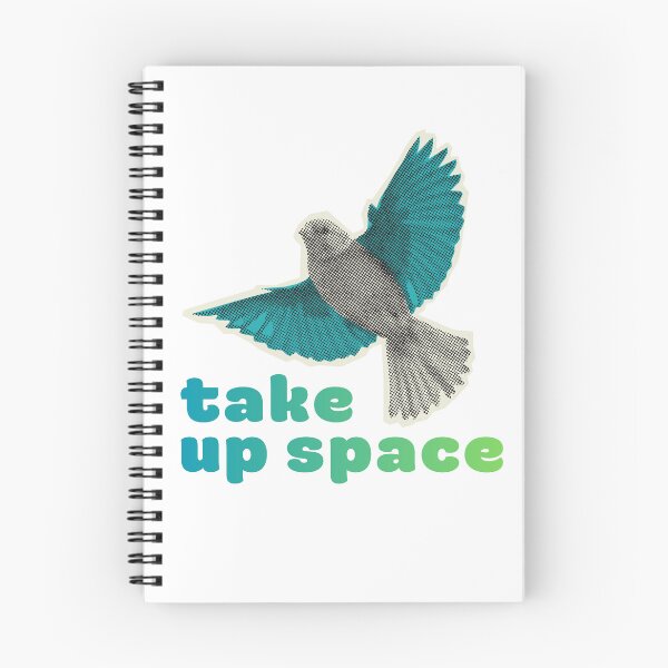 Item preview, Take Up Space Halftone Teal Bird designed and sold by Fani*.