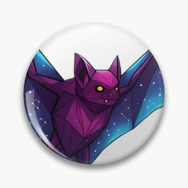 Item preview, Cosmic Bat – Low-Poly Geometric Galaxy Digital Art designed and sold by Cosmic Critters Decals.