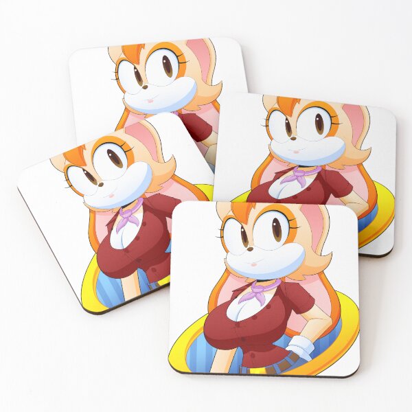 Item preview,  Rabbit Cream Colored Sticker  – Red Shirt & Golden Ring Portrait designed and sold by NimaEchoEclipse.