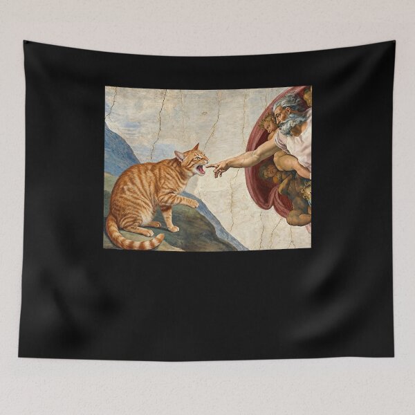 Item preview, The Creation of Cat Meme designed and sold by studio-ssaam.