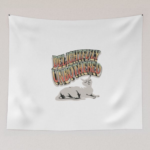 Item preview, Delightfully Unbothered Cat designed and sold by SMOOTHMARKET.
