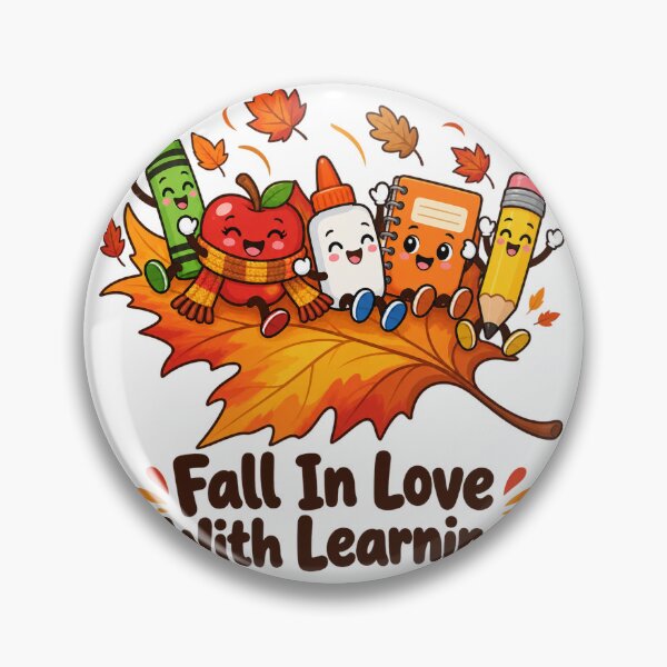 Artikelvorschau, Autumn School Supply Friends with Learning Lettering entworfen und verkauft von skyartdesign.
