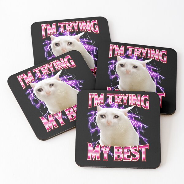 Item preview, I'm Trying My Best Cat designed and sold by studio-ssaam.