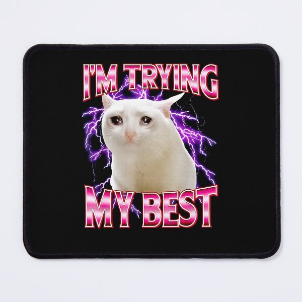 Item preview, I'm Trying My Best Cat designed and sold by studio-ssaam.