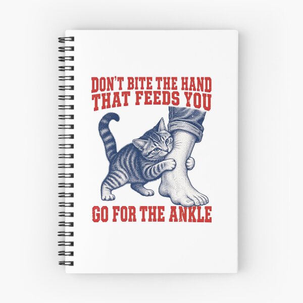 Item preview, Funny Kitten Don’t Bite Hand That Feeds You Go for the Ankle Art designed and sold by elderberry.
