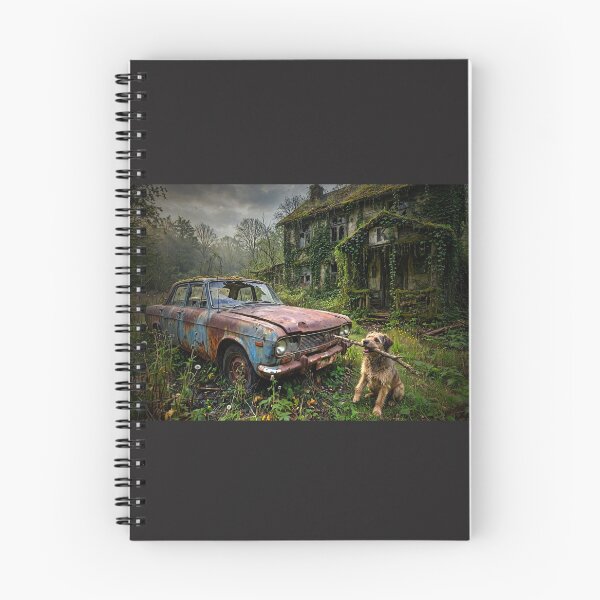 Item preview, Rusty Car and Overgrown House designed and sold by Savannah Gibbs.