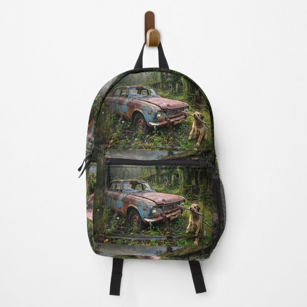 Item preview, Rusty Car and Overgrown House designed and sold by Savannah Gibbs.