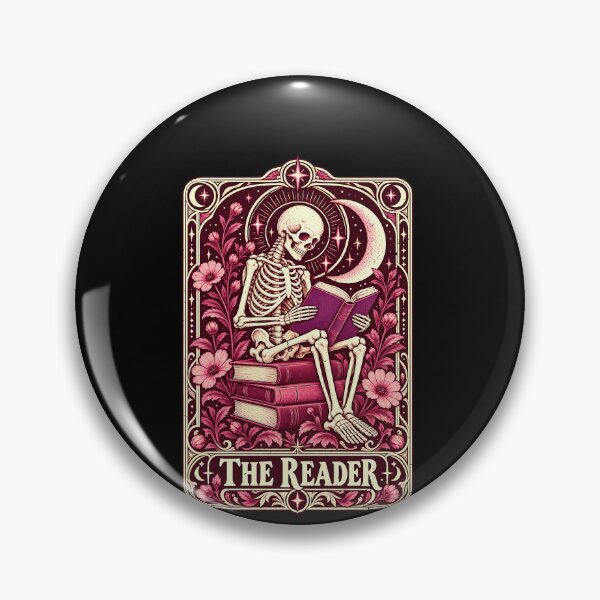 Item preview, The Reader Skeleton Tarot Card for Spooky Readers designed and sold by elderberry.
