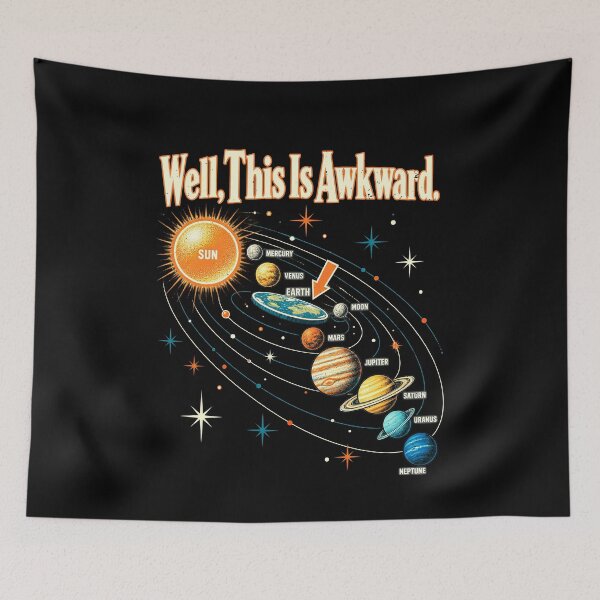 Item preview, Funny Well, This Is Awkward: Funny Earth Solar Galaxy System Art designed and sold by elderberry.