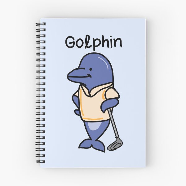 Item preview, Golphin golf player funny pun designed and sold by fluffyfamcraft.