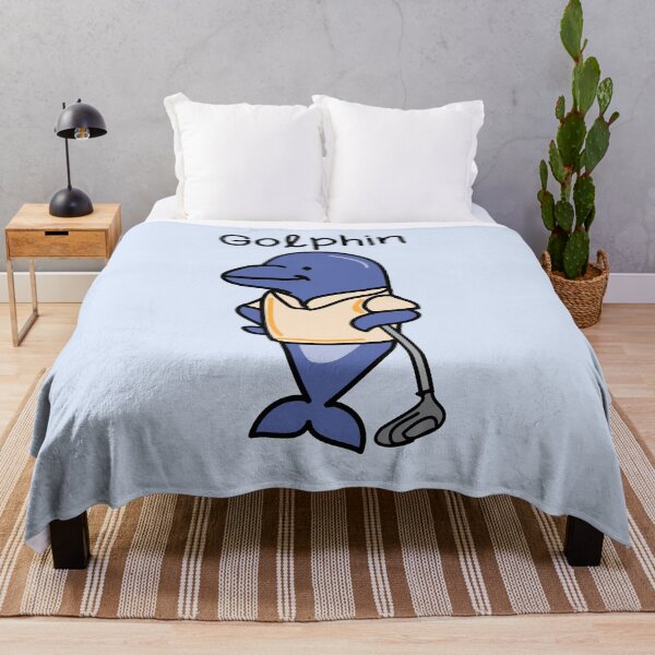 Item preview, Golphin golf player funny pun designed and sold by fluffyfamcraft.