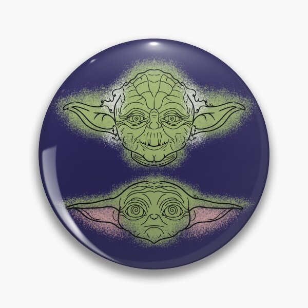 Item preview, Yoda & Grogu Line-art (Green, Grey & Pink) Star-Wars Inspired designed and sold by Burnt_Pikachu.