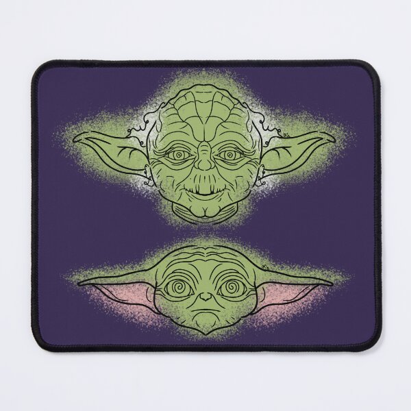 Item preview, Yoda & Grogu Line-art (Green, Grey & Pink) Star-Wars Inspired designed and sold by Burnt_Pikachu.
