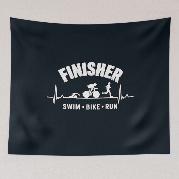 Item preview, Triathlon Finisher Line Art designed and sold by ProjectNordCph.