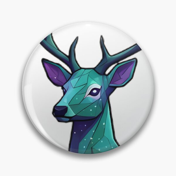 Item preview, Aurora Deer – Low-Poly Geometric Galaxy Digital Art designed and sold by Cosmic Critters Decals.