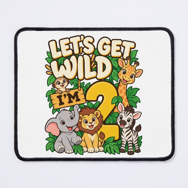 Artikelvorschau, Lets Get Wild Second Birthday Safari Animals entworfen und verkauft von skyartdesign.