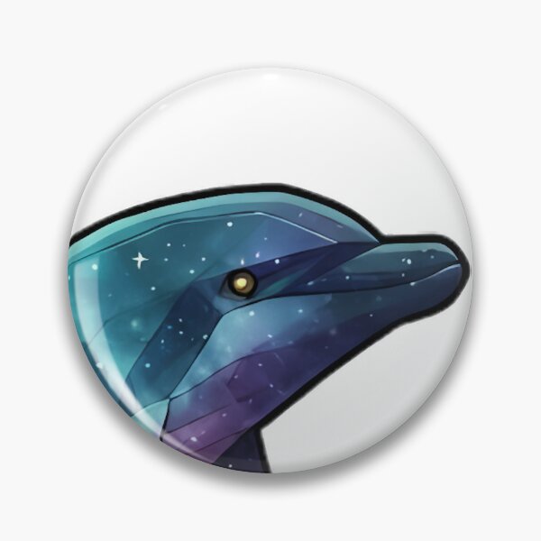 Artikelvorschau, Kosmischer Delfin – Geometrische Ozean-Digitalgrafik im Low-Poly-Stil entworfen und verkauft von Cosmic Critters Decals.