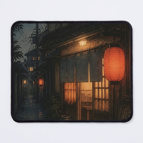 Item preview, Japanese Izakaya Alley at Night Retro Print designed and sold by KenkonittekiTT.