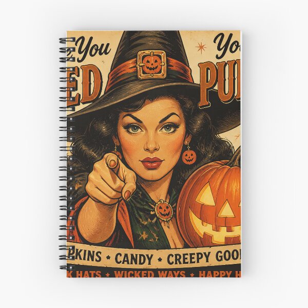 Item preview, Pre-Halloween vintage-stylized card with a witch and Halloween messages designed and sold by 4Seasons.
