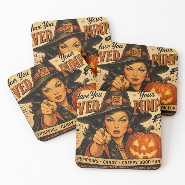 Item preview, Pre-Halloween vintage-stylized card with a witch and Halloween messages designed and sold by 4Seasons.