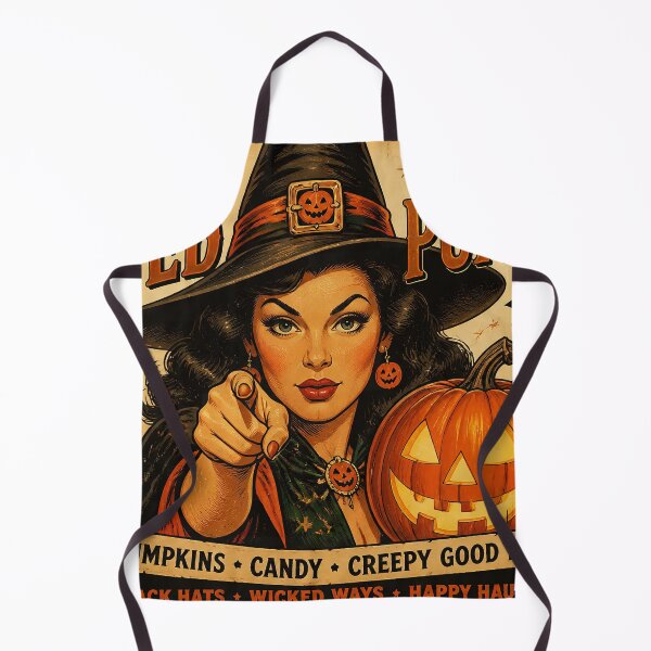 Item preview, Pre-Halloween vintage-stylized card with a witch and Halloween messages designed and sold by 4Seasons.